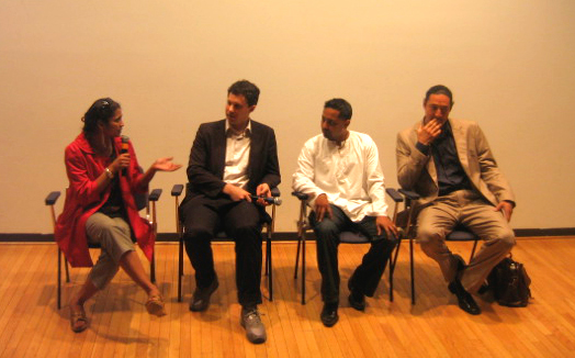 Discussion Panel: (L to R) Prerana Reddy, Damon Rich, Manauvaskar Kublall, Lionel Oullette